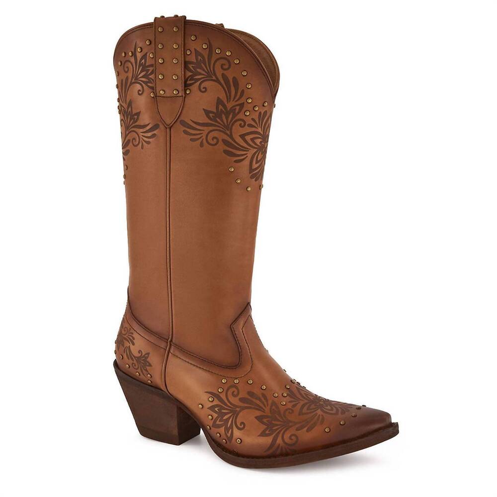 NEW FORASTERO women premium leather western boots in brown